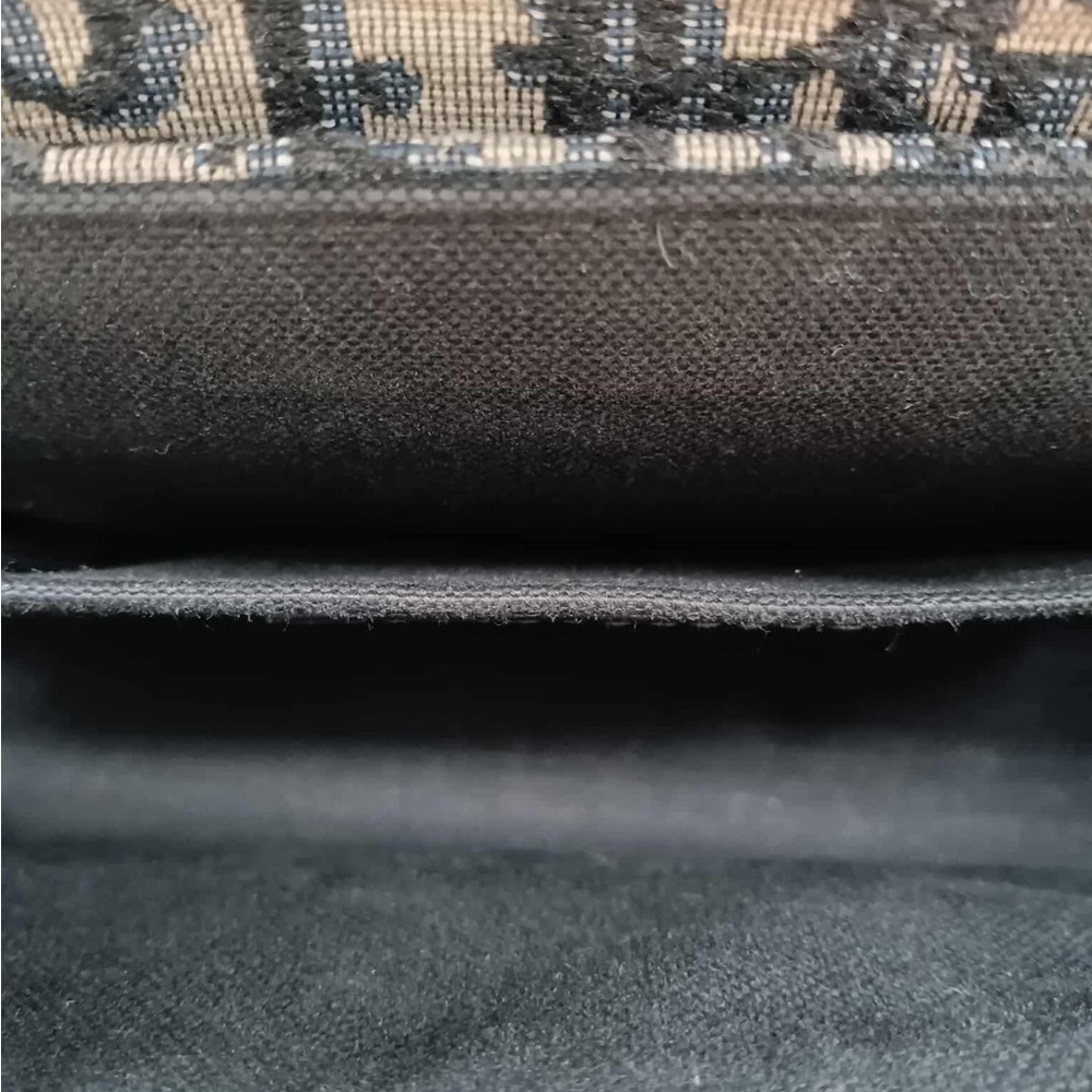 Dior Monogram Blue and Gold Clutch - Picture 11 of 16